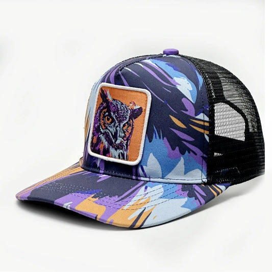 Multicolor Theme Embroidered Trucker Cap